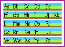 Alphabet strip