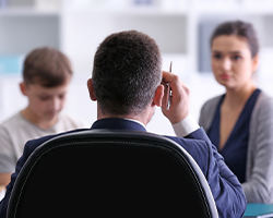 Parents Consult Teacher